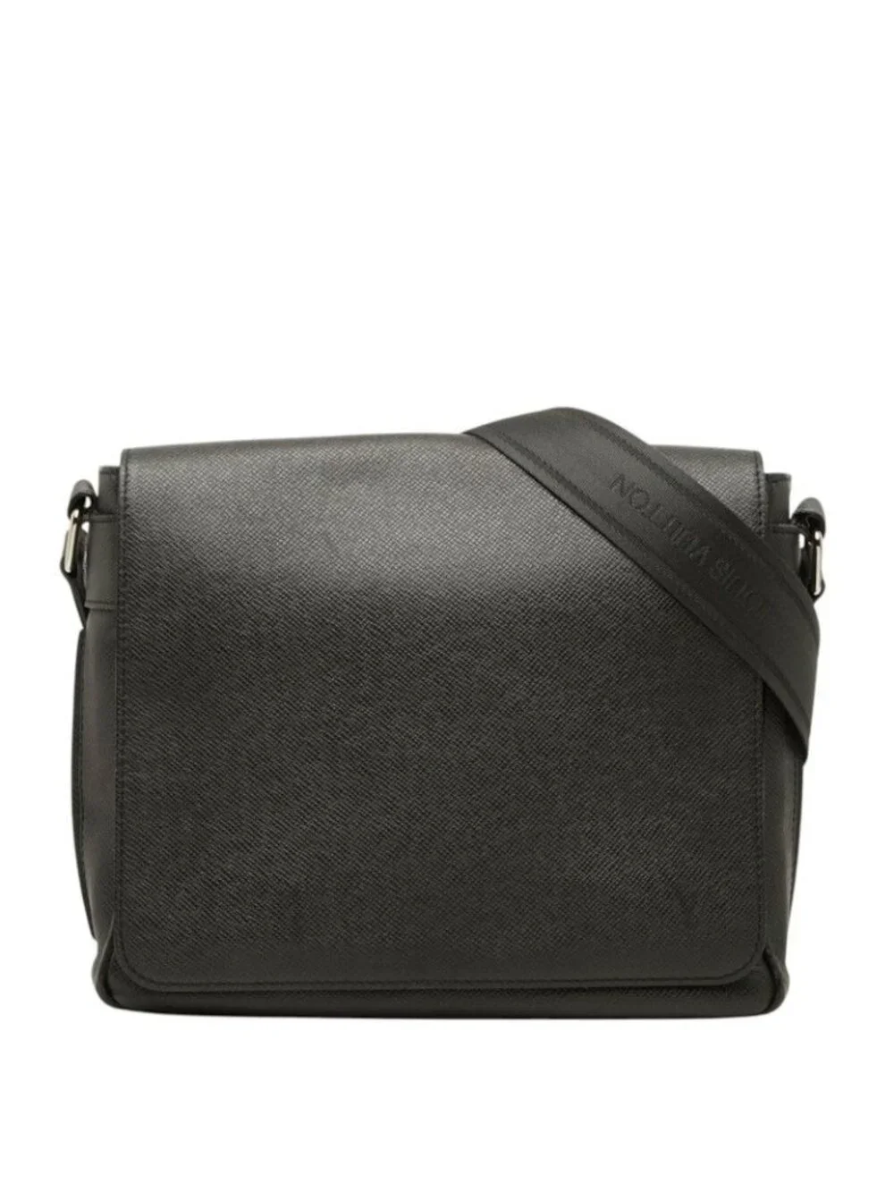 Louis Vuitton Taiga Roman PM Crossbody Shoulder Bag Ardoise Black Leather